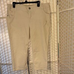 Lane Bryant White Ankle & Cropped Jeans
